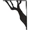 Ekena Millwork Damon Wrought Iron Bracket, (Triple center brace), Antiqued Pewter 2"W x 10"D x 12"H BKTM02X10X12TDAAPW - alternate 2